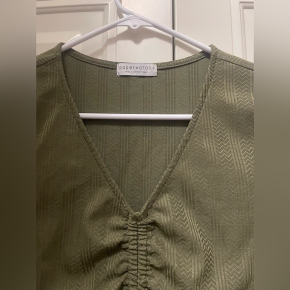 Forest green crop top - Picture 2 of 2